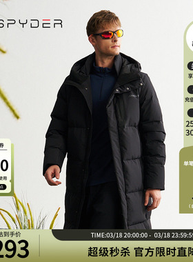 SPYDER蜘蛛秋冬男女同款MOUNTAIN LIFE特氟龙长款羽绒服24MR207U