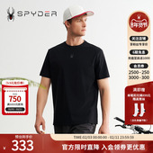 SPYDER蜘蛛春夏男TRAINING简洁弹力透气休闲短袖 圆领T恤24MS471M