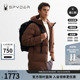 SPYDER蜘蛛秋冬男MOUNTAIN LIFE轻量舒适保暖连帽羽绒服24CF221M