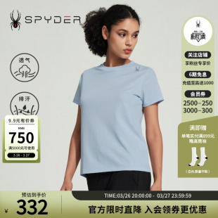 SPYDER蜘蛛春夏女子URBAN 圆领T恤24MS448W LIFE日常休闲纯色短袖