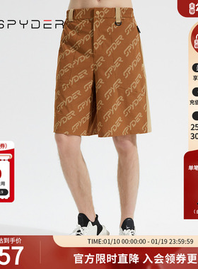 SPYDER蜘蛛春夏男子356 STYLE耐磨宽松运动拉链休闲短裤23CS535M