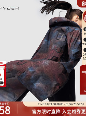 SPYDER蜘蛛春夏男女同款356STYLE印花舒适长款连帽夹克20CS149U
