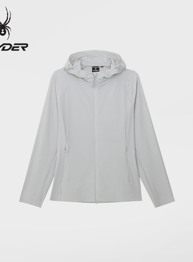 SPYDER蜘蛛春夏女连帽针织夹克02JO26110KW