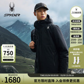 SPYDER蜘蛛秋冬男电加热系统可拆卸连帽棉服户外保暖外套25EF205M