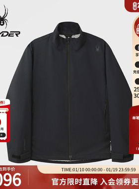 SPYDER蜘蛛春夏男尼龙四面弹P棉保暖梭织连帽软壳夹克02JO26154WM