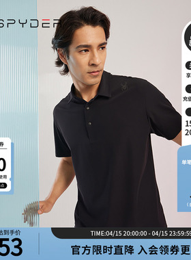 SPYDER蜘蛛春夏男子TRAINING吸湿排汗商务运动POLOT恤衫23MS401M