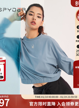 SPYDER蜘蛛女子圆领拼接TRAINING卫衣23CS304W