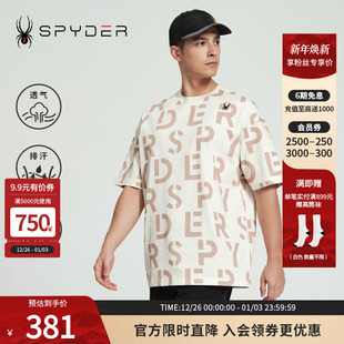 印花圆领短袖 LIFE春夏休闲时尚 T恤24CS451M 男子URBAN SPYDER新品