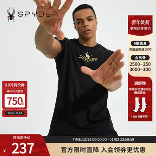 圆领T恤22CF435U LIFE新年套头印花短袖 SPYDER蜘蛛秋冬男女款 SKI