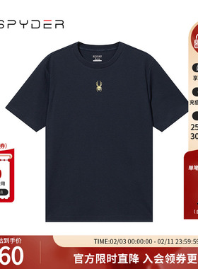 SPYDER新品男子URBAN LIFE春夏休闲印花圆领短袖T恤上衣24ES481M