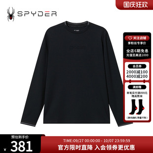 SPYDER新品 LIFE春季 休閑圓領(lǐng)長袖 T恤打底上衣24CS425M 男子SKI