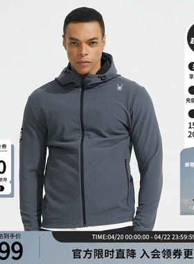 SPYDER蜘蛛春夏男TRAINING保暖透气亲肤舒适简约连帽夹克24ES105M