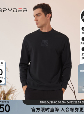 SPYDER蜘蛛秋冬男URBAN LIFE运动舒适圆领长袖T恤打底衫23CF415M