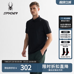 SPYDER春夏新品 25ES461M 男子TRAINING凉感休闲运动短袖 POLO衫