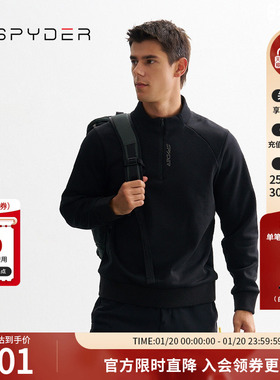 SPYDER蜘蛛秋冬男MOUNTAIN LIFE中意简约半高领拉链卫衣24CF321M