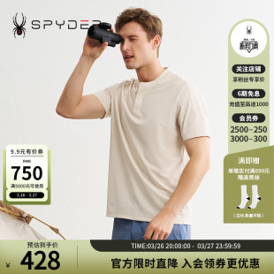 SPYDER蜘蛛春夏男子TRAINING舒适户外休闲运动短袖 24CS455M POLO衫