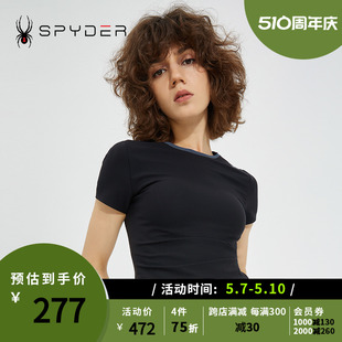 SPYDERR蜘蛛雪服夏季 女子TRAINING运动训练T恤22CS436W 新品