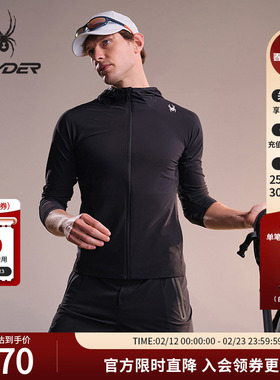 SPYDER蜘蛛秋冬男子URBAN LIFE简约透气时尚舒适连帽夹克23ER107M