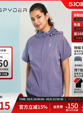 SPYDER蜘蛛春夏女子356 STYLE丝滑缎面宽松连帽夹克23CS114W