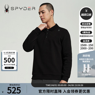 SPYDER蜘蛛春夏男子TRAINING舒适户外休闲长袖 24MR429M T恤polo衫