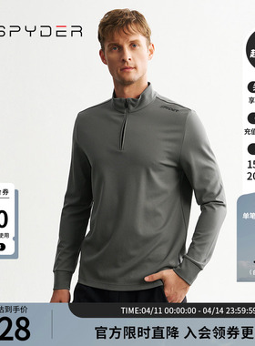 SPYDER蜘蛛秋冬男MOUNTAIN LIFE运动休闲亲肤百搭长袖T恤24MF417M