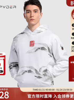 SPYDER蜘蛛春夏男女同款356STYLE系列连帽国潮印花卫衣21CS335U