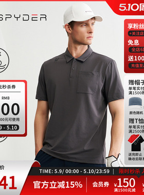 SPYDER蜘蛛春夏男URBAN LIFE透气休闲运动短袖POLO衫T恤24MS469M