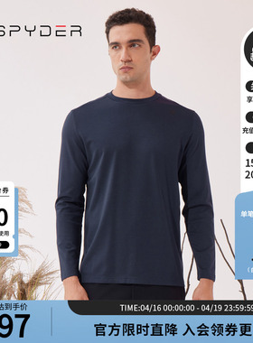 SPYDER新品男子URBAN LIFE弹力针织打底长袖T恤23MF427M