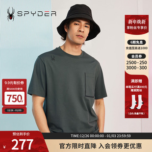 SPYDER蜘蛛春夏男356 T恤23CS421M STYLE简洁舒适亲肤凉感圆领短袖