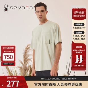 SPYDER蜘蛛秋冬男子URBAN 圆领T恤23CF401M LIFE舒适透气运动短袖