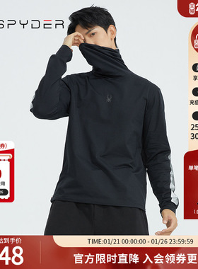 SPYDER蜘蛛雪服新品男子SKI LIFE柔软亲肤透气长袖T恤22CF415M