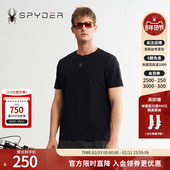 SPYDER蜘蛛春夏男TRAINING简洁休闲弹力运动短袖 圆领T恤24ER471M