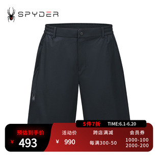 男子URBAN LIFE透气轻薄户外休闲运动短裤 新品 SPYDER夏季 24MS547M