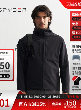 SPYDER蜘蛛秋冬男子MOUNTAIN LIFE舒适防水休闲夹克外套24CF121M