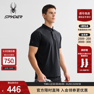25MS401M POLO衫 SPYDER春夏新品 男子TRAINING休闲运动凉感短袖
