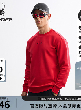 SPYDER蜘蛛秋冬男透气吸湿排汗户外运动休闲圆领套头卫衣25MF313M