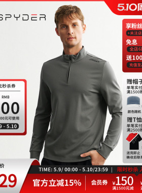 SPYDER蜘蛛秋冬男MOUNTAIN LIFE运动休闲亲肤百搭长袖T恤24MF417M