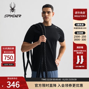 SPYDER蜘蛛春夏男TRAINING吸湿速干凉感运动圆领短袖 T恤25MS415M