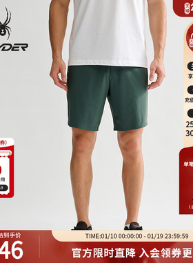 SPYDER蜘蛛春夏男子TRAINING系列凉感舒适运动休闲短裤25MR549M
