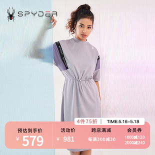 STYLE连衣裙23CS434W SPYDER蜘蛛女子拼接抽绳356