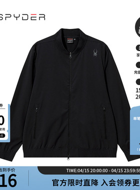 SPYDER蜘蛛春夏男TRAINING舒适户外休闲运动拉链夹克外套24CS113M