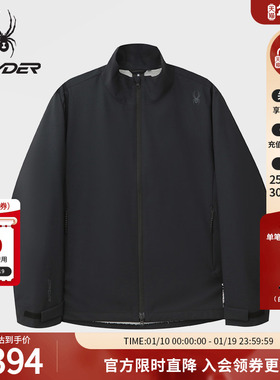 SPYDER蜘蛛春夏男尼龙四面弹P棉保暖梭织连帽软壳夹克02JO26154WM