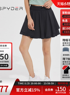 SPYDER蜘蛛春夏女TRAINING透气舒适户外运动休闲半身短裙23CS514W