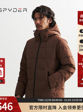 SPYDER蜘蛛秋冬男MOUNTAIN LIFE舒适保暖户外休闲羽绒服24CF243M