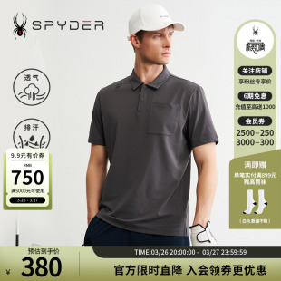 POLO衫 LIFE透气休闲运动短袖 T恤24MS469M 男URBAN SPYDER蜘蛛夏季