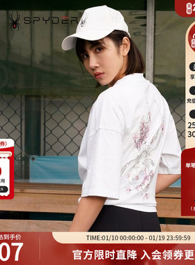 SPYDER蜘蛛夏季女子356 STYLE舒适气透圆领短袖T恤22CS412W