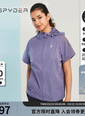SPYDER蜘蛛春夏女子356 STYLE丝滑缎面宽松连帽夹克23CS114W