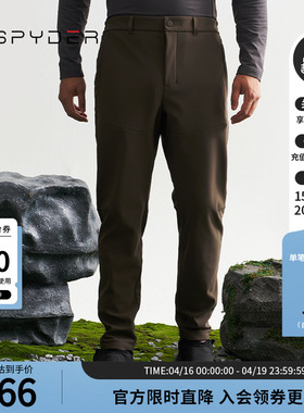 SPYDER蜘蛛秋冬男子MOUNTAIN LIFE舒适保暖休闲运动长裤24CF541M