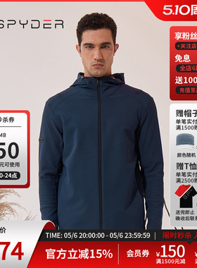 SPYDER蜘蛛秋冬男TRAINING舒适户外运动防风保暖夹克外套23CF105M