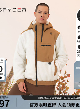 SPYDER蜘蛛秋冬男子SKI LIFE摇粒绒外套户外夹克23CF217M